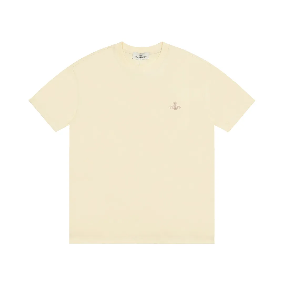 vivienne west wood Vivienne West Wood Three-dimensional patch embroidery short sleeves of Saturn Heavy Industry Heavy Industry Thousand-needle patch embroidery with cartoon logo on the back The hollow West Queen Mother logo on the front The combination of apricot and pink is very beautiful. The style with closed eyes. The full range of correct accessories. Every detail is completely restored and can be filled directly. Size: XS-L Color: Apricot